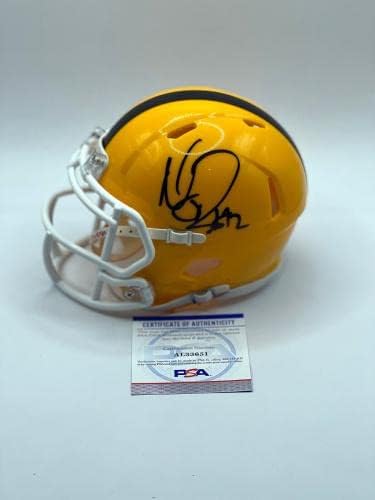 Diontae Johnson Rudolph Pittsburgh Steelers assinado Mini capacete personalizado com PSA COA - Mini capacetes autografados da NFL