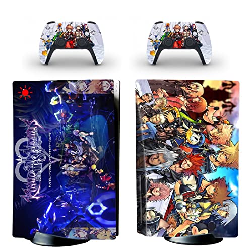Jogo The Sora Kingdom Role-Playing PS4 ou PS5 Skin Stick Hearts para PlayStation 4 ou 5 Console e 2 controladores Decalque