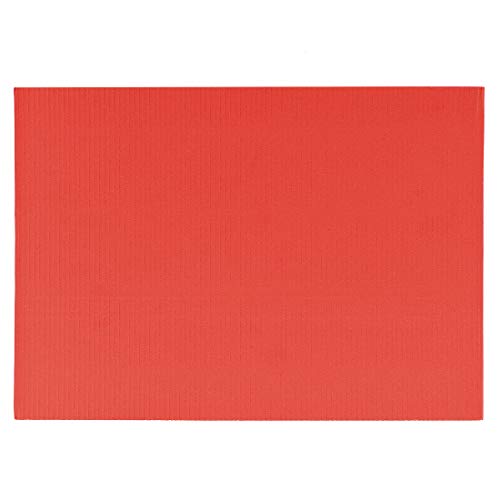 Uxcell 5pcs folhas de papel de papelão onduladas, vermelho, 7,87 polegadas x 11,81 polegadas, para projetos de artesanato e bricolage