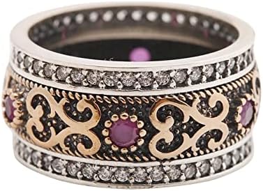 Anéis para mulheres 2023 Presentes de aniversário para as turquesas da mãe diamantes Dia Naturais do Dia das Mães Naturais anel