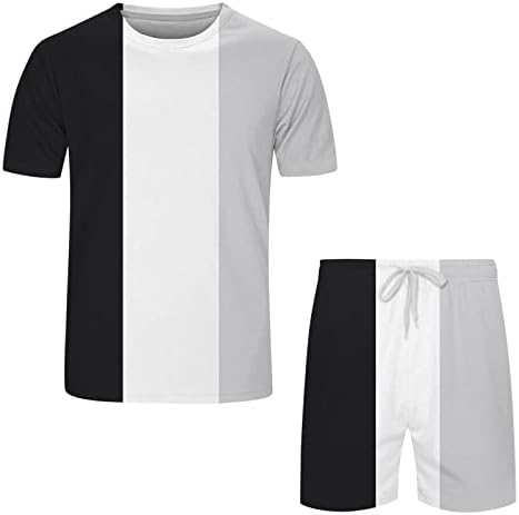 Trajes casuais de traje casual masculino do dppa terno de manga curta Terme de roupa de 2 peças Camise