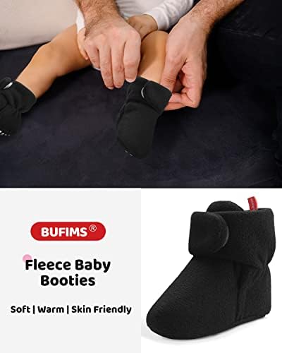 BOBA BUFIMS BOOTIES DE FLOECE DE BEBÊ BOOTIES UNISSISEX UNISSELIGE