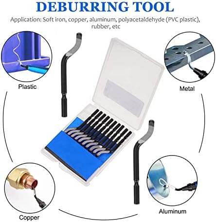 20 PCS Tool de degustação Raspando lâminas de raspador de rebarbas Raspares Kit de ferramentas de debutro Rotary Debur