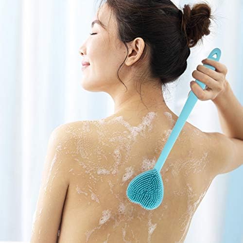 Milisten Silicone Body Scrucker Bath Body Pincel macio de silicone com alça para crianças adultos molhados ou escova seca