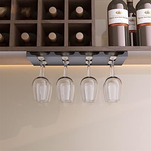 YFQHDD Rack de vidro de vinho sob o armário do suporte do suporte do suporte de armazenamento de barro de metal organizador de metal cozinha