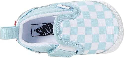 Vans infantil slip-on v berço arco-íris/verdadeiro vn0a2xslu09 sapatos de berço