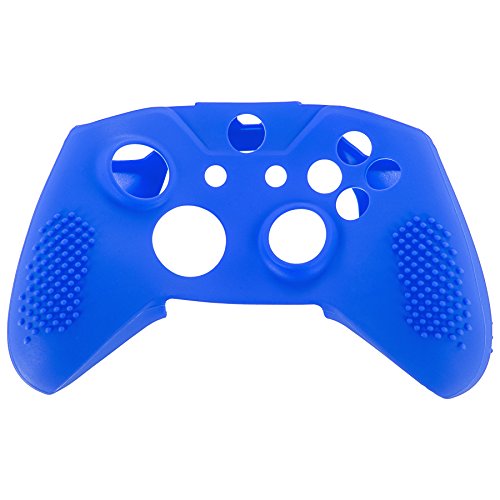 Extremerar macio anti -deslizamento escuro Silicone Controller Cover Skins Gripes Caps Caps de proteção para Xbox One X S Controlador - Azul