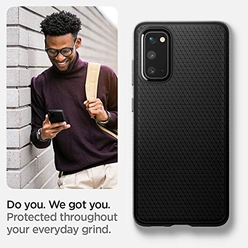 Armadura de ar líquido de Spigen projetada para Samsung Galaxy S20 Case - Matte Black