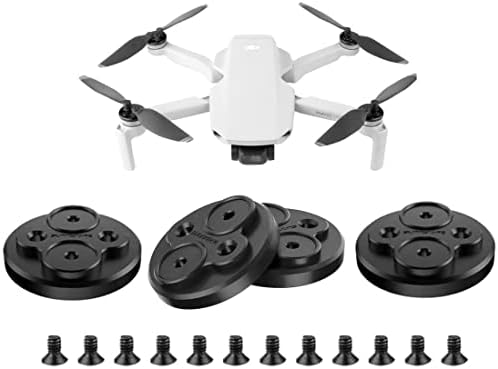 Tampa do motor de alumínio atualizada do Darkhorse, compatível com DJI Mini 2 Drone Acessório - Montagens de proteção à prova de poeira, à prova d'água e à prova de arranhões - preto