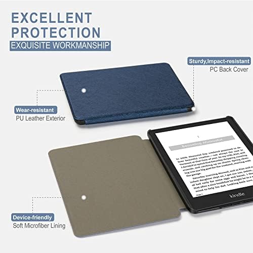 LEDIYOUGOU CASA PARA Viagem do Kindle Somente 6 polegadas - Cobrir com sono automático/acordar silencioso e limpo Rua
