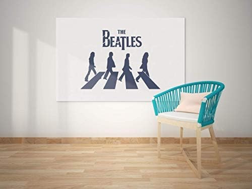 The Beatles Stegil Abbey Road Álbum Diy Art Model Best Vinyl Grandes estênceis para pintar em madeira, tecido, parede -l Blue