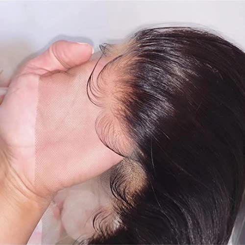 Perucas de cabelo humano de renda curta 13x6 onda corporal renda frontal peruca hd transparente pré -arranhado brasileiro