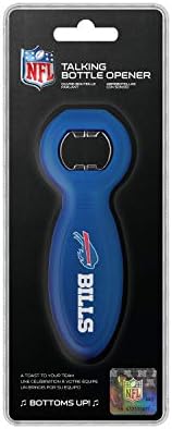 NFL Talking Bottle Abrder - Musical Bottler Opener - Recursos de equipe de rali - presente ideal para os fãs de esportes fiéis