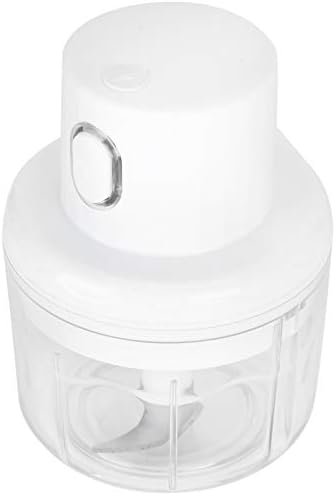 Lianxiao - Mini Chopper de alho elétrico branco para uso doméstico de escritório para vegetais para salada