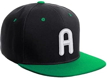 Daxton Classic Snapback 3D Alfabeto A a Z Números Bordados