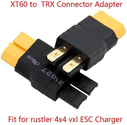 2PCS XT60 Adaptador do conector XT60 Feminino para TRX Conversor de plugue masculino para Rustler 4x4 VXL RC Car Charger