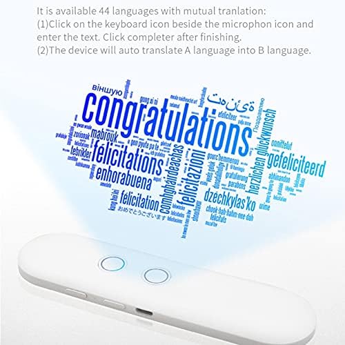 Dispositivo de tradutor de linguagem grossa Dispositivo de tradutor de linguagem clássica em tempo real 42 Idiomas Traduções