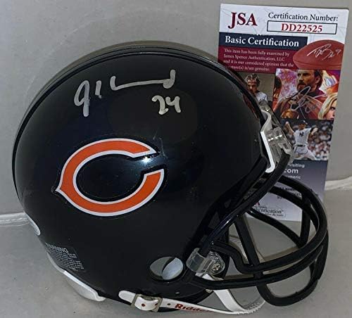 Jordan Howard assinou o Chicago Bears Mini capacete JSA autografado - Mini capacetes da NFL autografados