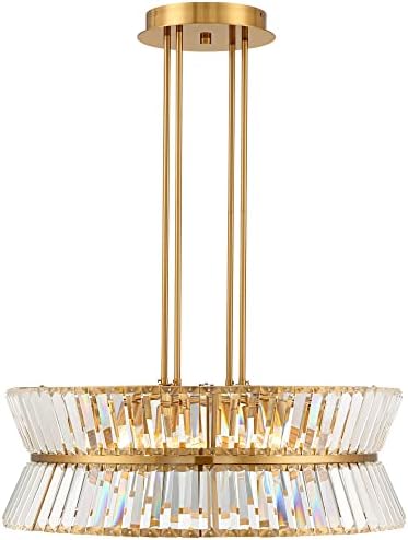 Viena Espectro completo Melwick Lustre de ouro macio de ouro 28 largura de ampulheta moderna tiro de cristal 12 luzes