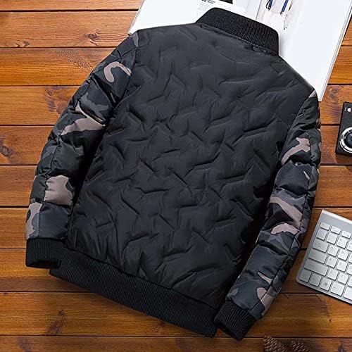 Non Stop Jacket Moda Moda Simple Camouflage Cor Comparação de Pocket Cardigan Zipper Jaqueta de camisola de flanela Men Jackets Men