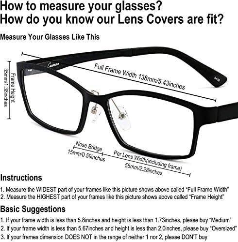 Caxman se encaixa em óculos de sol para lentes polarizadas para homens e mulheres de proteção UV