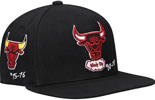 Mitchell e Ness Chicago Bulls Hardwood Classics Timeline Hat - Black