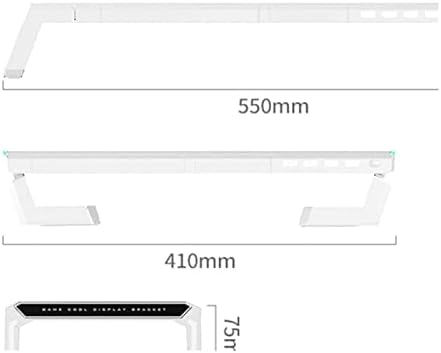 ZCZZZ Monitor Stand Riser Monitor Riser Stand Riser, Riser de tela de suporte de base multifuncional para armazenamento de