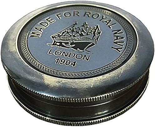 RS Enterprises Brass Ahndmade vintage Compass com confiança na direção dos seus sonhos, bússola de Thoreau com caso