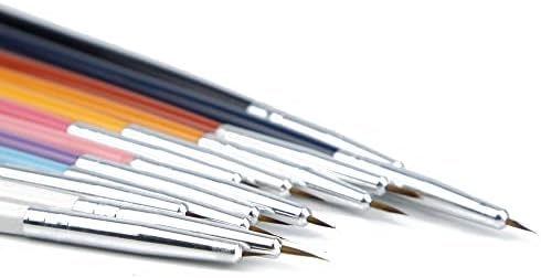Sdfgh 12pcs/lot unhas brecha pincel pincéis caneta detalhes finos dicas de revestimento ferramenta de pintura de desenho