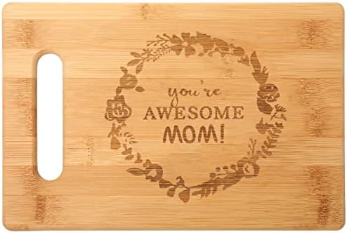 Você é incrível mamãe para presentes personalizados Couples Rutting Board - Bamboo Cutting Boards Presente de casa Presente