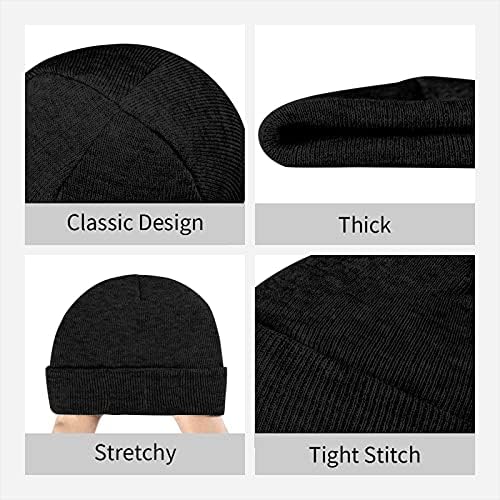 Parndeok Dartmouth College Logo malha chapéu de inverno, chapéu de gorro com algema de malha masculina