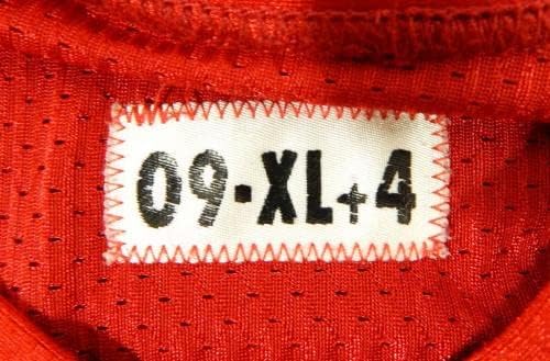2009 SAN FRANCISCO 49ers Isaac Sopoaga 90 Game usou Jersey Red Practice XL 7 - Jerseys não assinados da NFL usada
