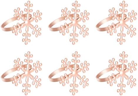 Valiclud 6 PCs Christmas Snowflake em forma de guardana