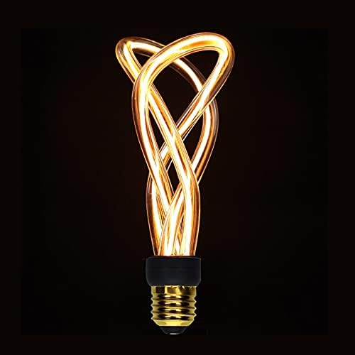 Lâmpadas de decoração de filamento macio de 4W LED, lâmpada de decoração de filamento LED, 320lm E27 Base 2200k Luz quente