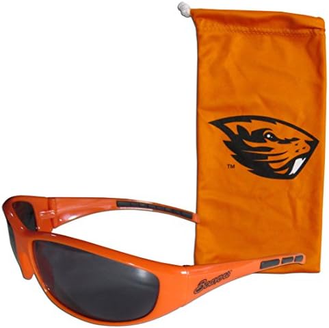 NCAA Oregon State Beavers Adult Sunglass e Bag Set, laranja
