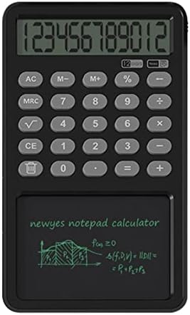 Calculadora de exibição de 12 dígitos Notepad LCD Writing Board Board Board With Stylus Erase Button Lock Office Student