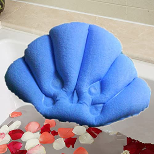 Bath Cushion Bath Cushion Spa Bath Pillow, suporte do pescoço, travesseiro inflável de almofada com copos de sucção para