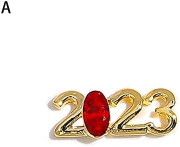 Elegante 2023 Número Decoração de unhas de prego 2023 Diamante Faux Diamond Uil Charm Shining Lightweight Uil Art Decor