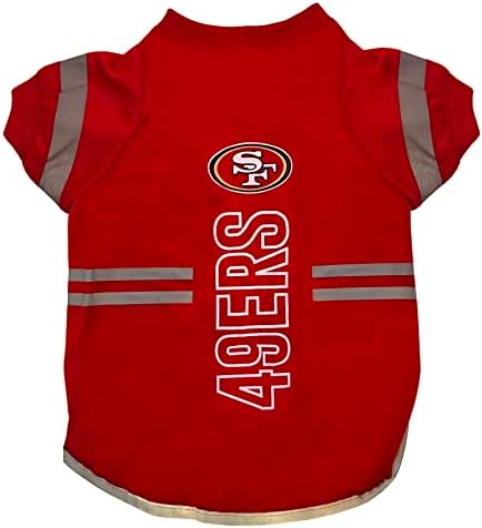 Animais de estimação NFL SAN FRANCISCO 49ers T -shirt de cachorro, camisa de futebol cães e gatos - camiseta de animais