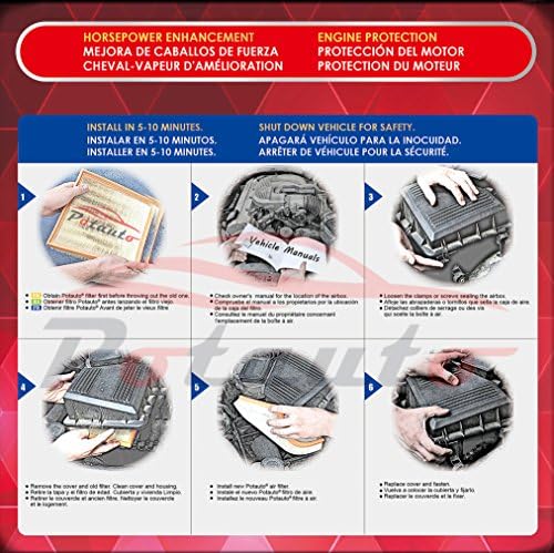 Potauto Mapa 6025 Substituição do filtro de ar do motor para Mazda 3 Sport 6 CX-5