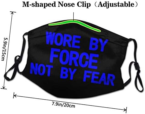 Reutilizável usado pela força não pelo medo da máscara bucal da boca lavável tampa de balaclave
