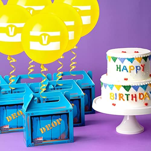 Mandes de festa de aniversário, caixas de favor da festa, decorações de festas de aniversário de videogame, festas de aniversário