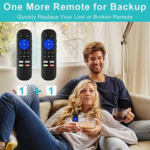 Remoto de substituição para Roku TV Remote, Universal para Hisense/Onn/Tcl/Element/Sharp/Hitachi/LG/Sanyo/JVC/Magnavox/RCA/Philips/Westinghouse Roku Inteligente TV Smart, não para Roku Stick