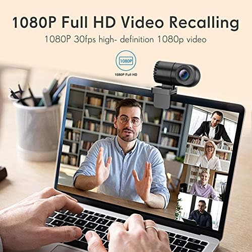 Webcam USB Full HD 1080p com microfone duplo embutido, plug & play camera face amplamente usada para reuniões/negócios on-line