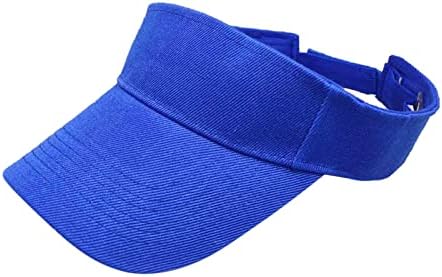 Homens do sol do sol Visor UV Sun Protection Visor Hats Classic Solid Color Athletic Sports Visor Hats Tennis Golf Hats