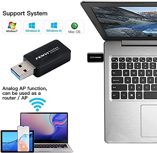 CARTA DE WIFI USB 1300 MBPS Banda dupla Usb 3.0 Adaptador Wi -Fi 2,4 GHz 400Mbps 5GHz 867Mbps 802.11ac Dual Band Wireless Mini