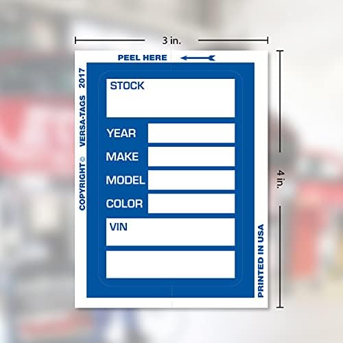 Sistema de Gerenciamento de Chave e Inventário Versa-Tags 250 Tags e anéis de chave vermelha mais 100 Blue Kleer-Bak Janela