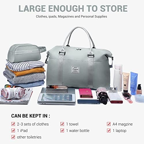 Bolsa LoveVook Weekender for Women Bolsa de Tote Bag fofa de viagem com mochila com bolsa de higiene pessoal Carry On Bag