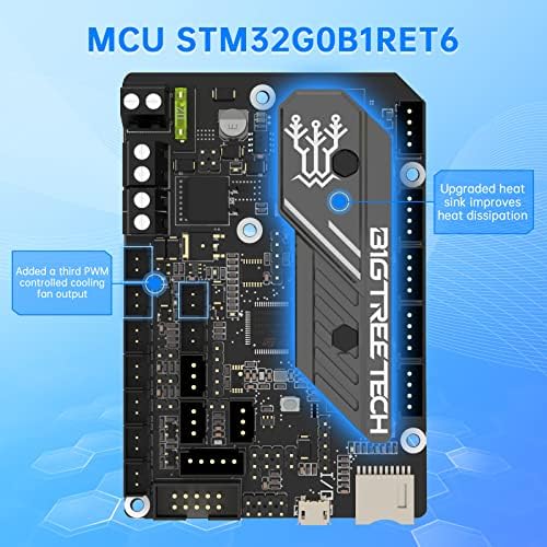 BigTreetech Skr Mini E3 V3.0 Placa de controle silenciosa de 32 bits para Ender 3, Ender 3 v2.0, Ender3 Pro, Ender3 Impressora