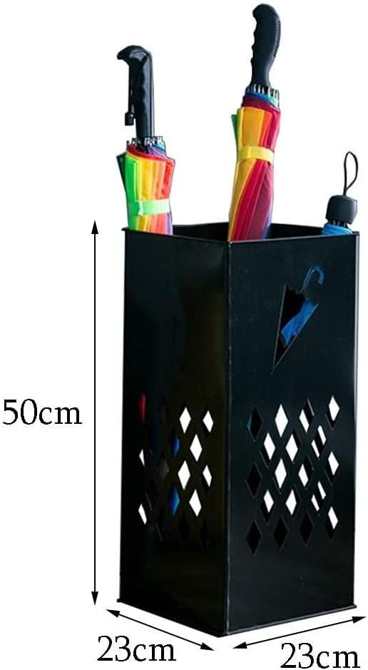 Xhalery Umbrella Rack Stand, porta -guarda -chuva, guarda -chuva Stand Stand Black Hollow Iron, pode armazenar guarda